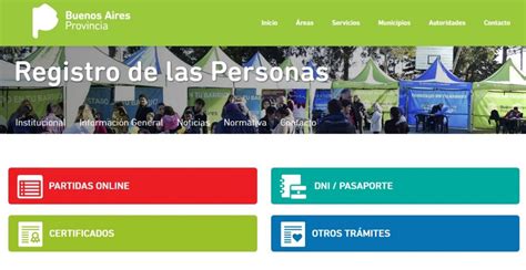 partidas online pba|Registro de las Personas .